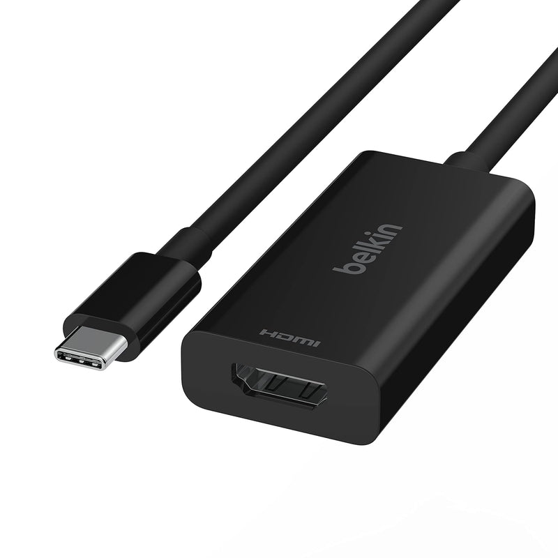 Belkin USB Type C to HDMI 2.1 Adapter, Tethered 4.33in Cable with 8K@60Hz, 4K@