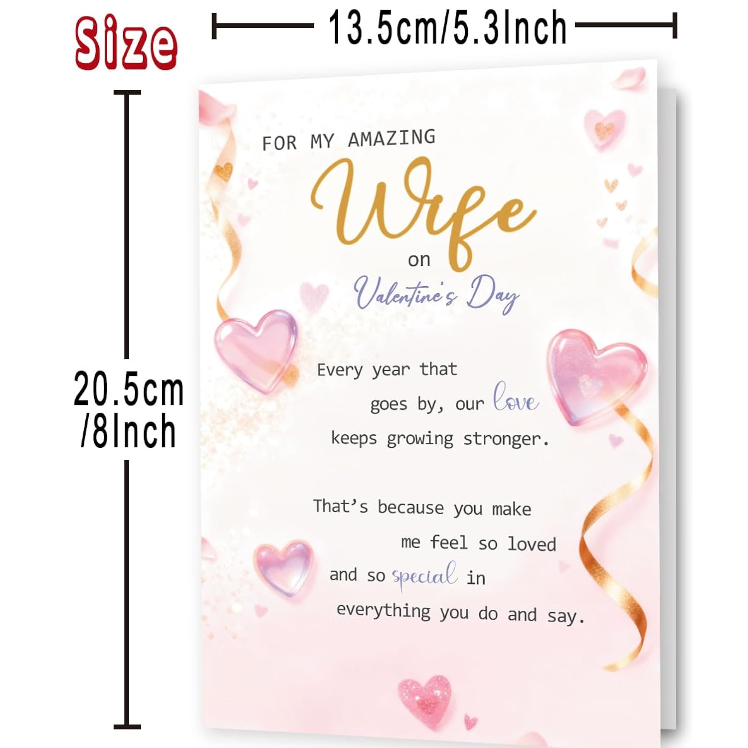 Funny Valentines Day Card For Wife, Sweet Valentine'S Day Card Gifts For Wife From Husband