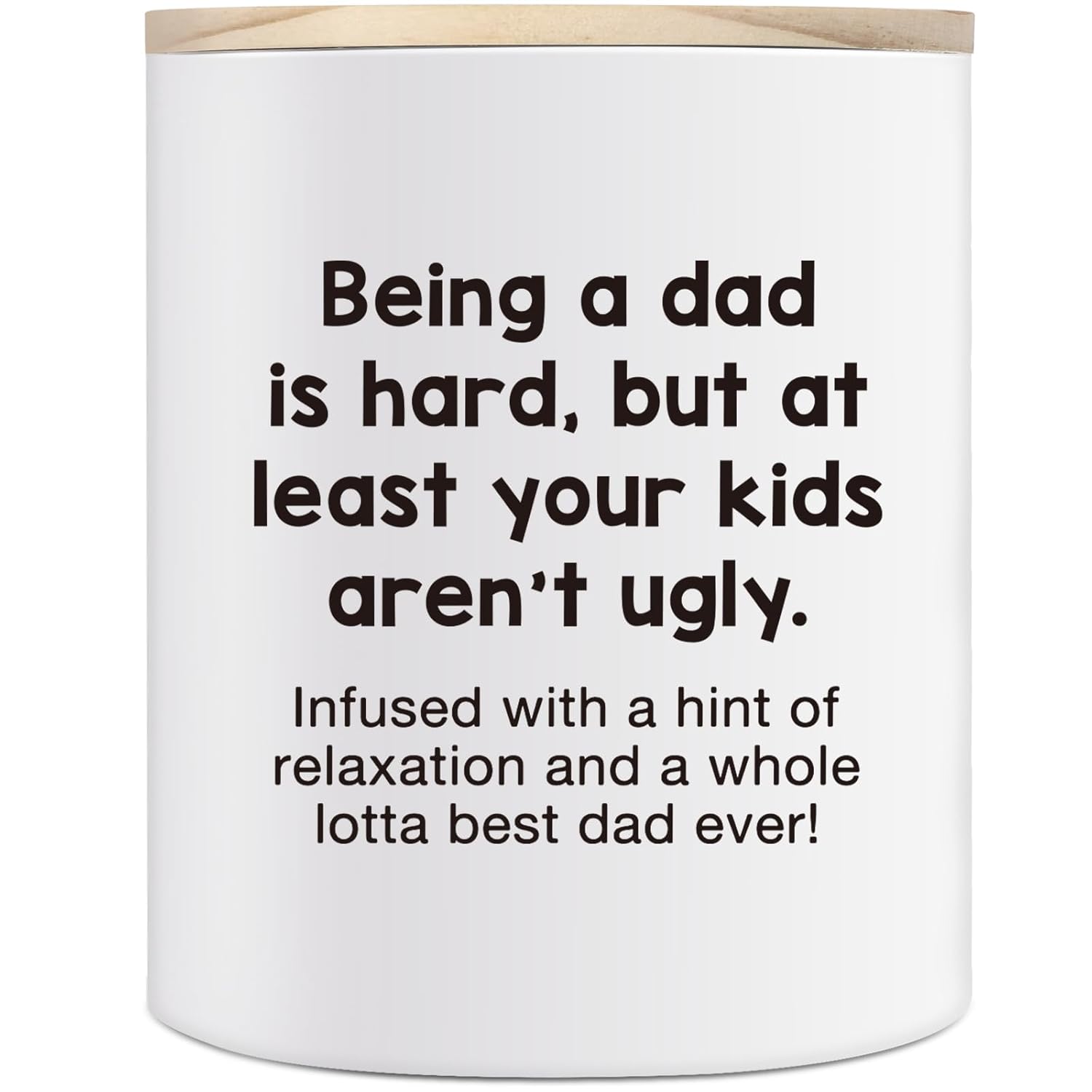 Christmas Gifts For Dad, 10Oz Funny Dad Gifts From Daughter Son, Birthday Gift For Father Daddy Bonus Stepdad New Father In Law, Best Dads Ever Present Sandalwood Scented Candle Being A Dads Is Hard