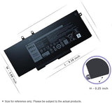 DELL 3HWPP Laptop Battery for Latitude 5410 5510 Precision 3541 3551 68Wh