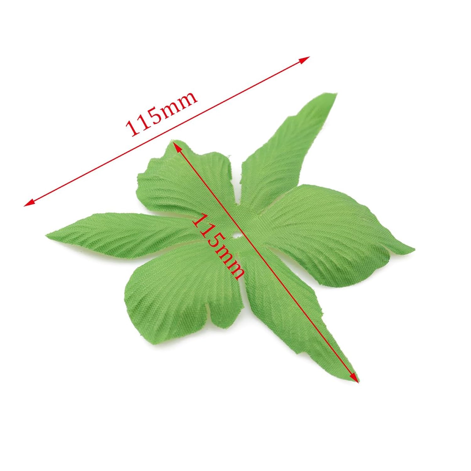 50Pcs Artificial Floral Calyx Petals Green Circular Fabric Floral Base With Holes For Diy Wedding Party Decorations Crafts Scrapbooking Accessories