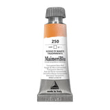 MaimeriBlu 12ml Single-Pigment Watercolor Paint - Transparent Mars Red PR101 Professional Watercolor Paint - Lightfast and Transparent Watercolor Paint Tube for Artists