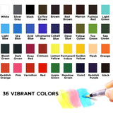 36 Colors Solid Watercolor Paint Set With Refillable Water Brush, Artist-Grade Half Pans In Tin Box - Professional Watercolor Kit For Artists, Adults, Beginners And Painting Lovers