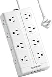 Surge Protector Power Strip with 16 Outlets 6 USB Ports 2 USB C 6FT Extension Cord