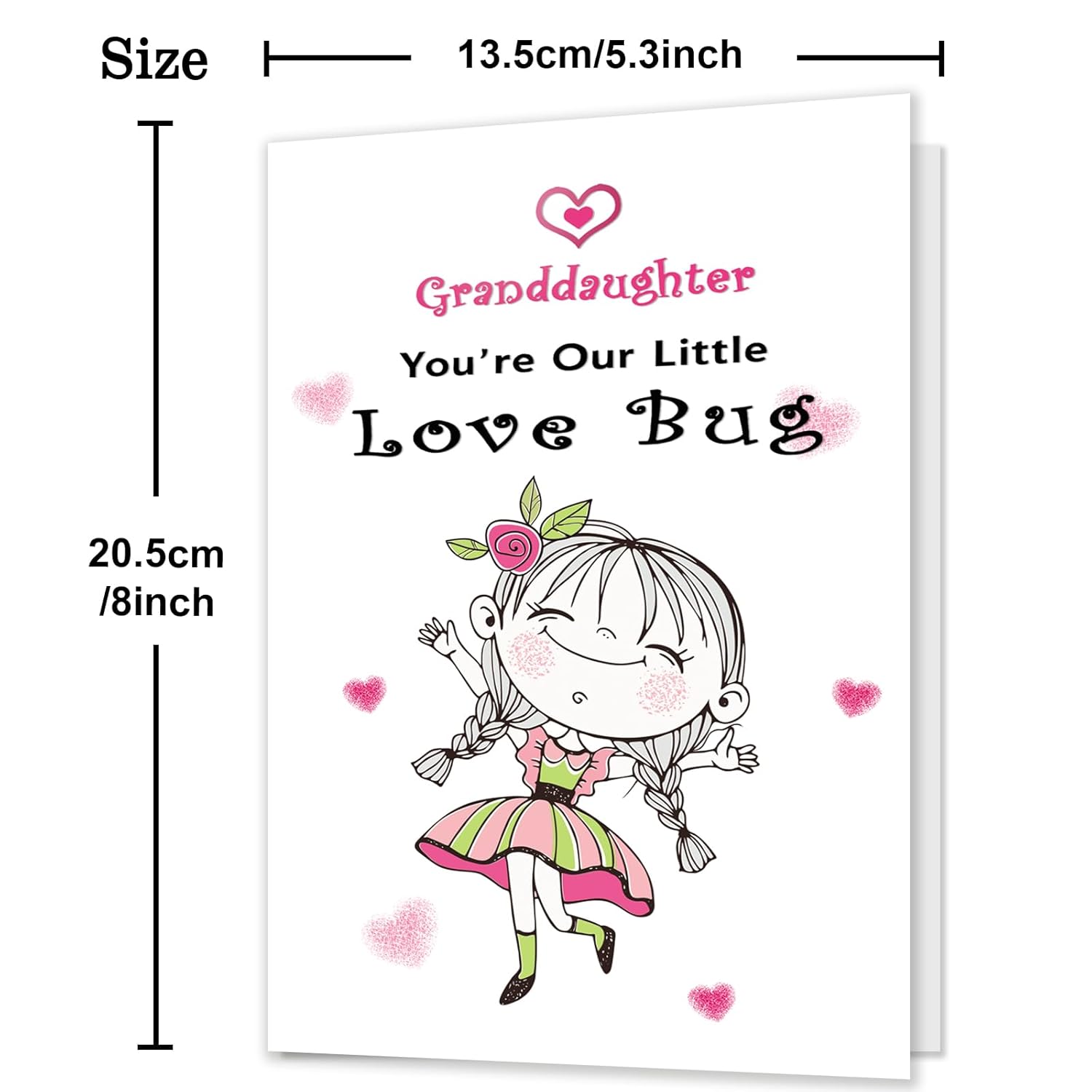 Valentine Card For Granddaughter, Happy Valentine'S Day Card Gifts For Granddaughter