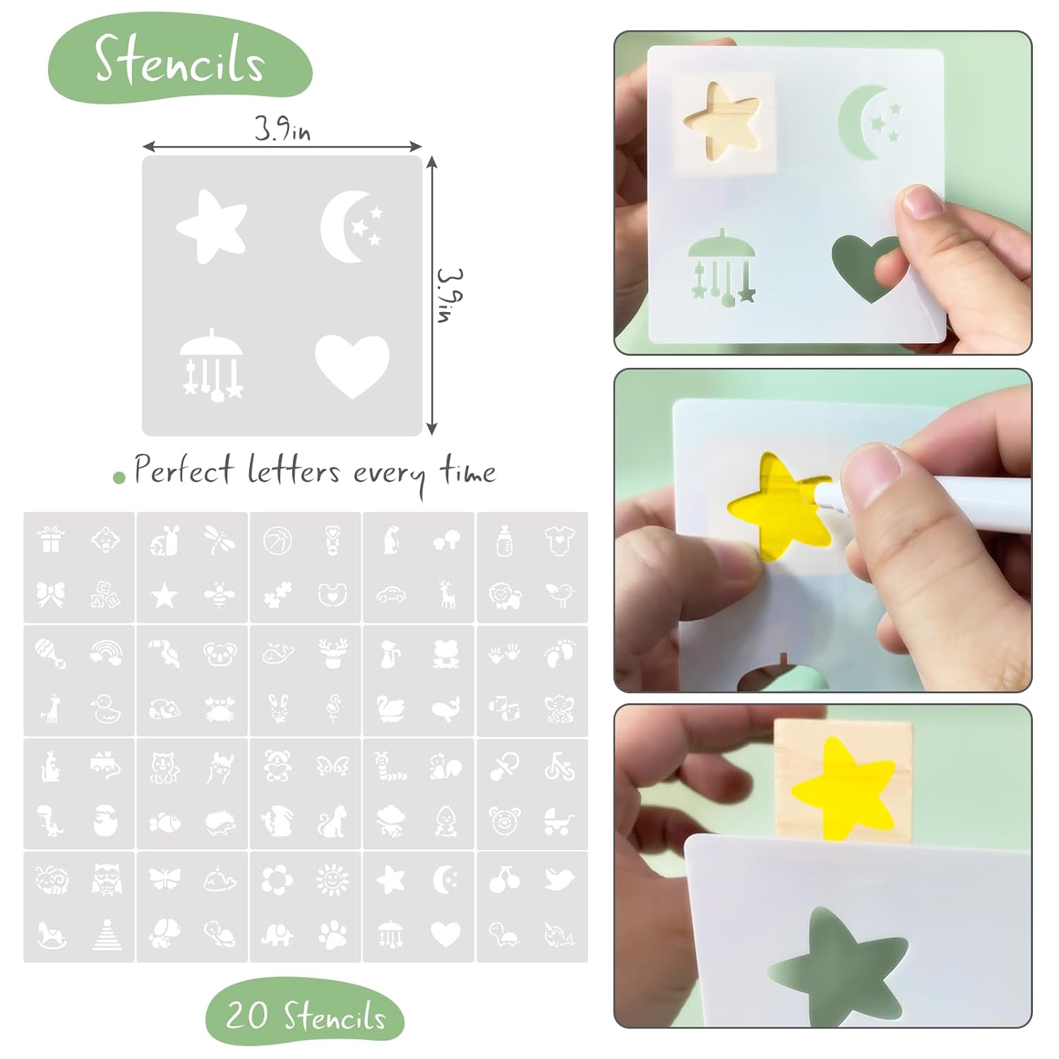 97 Pcs Baby Shower Game Sign Set Includes Decorative Square Signs 56 Diy Blank Wooden Blocks 20 Fabric Pens Baby Shower Game Prizes.