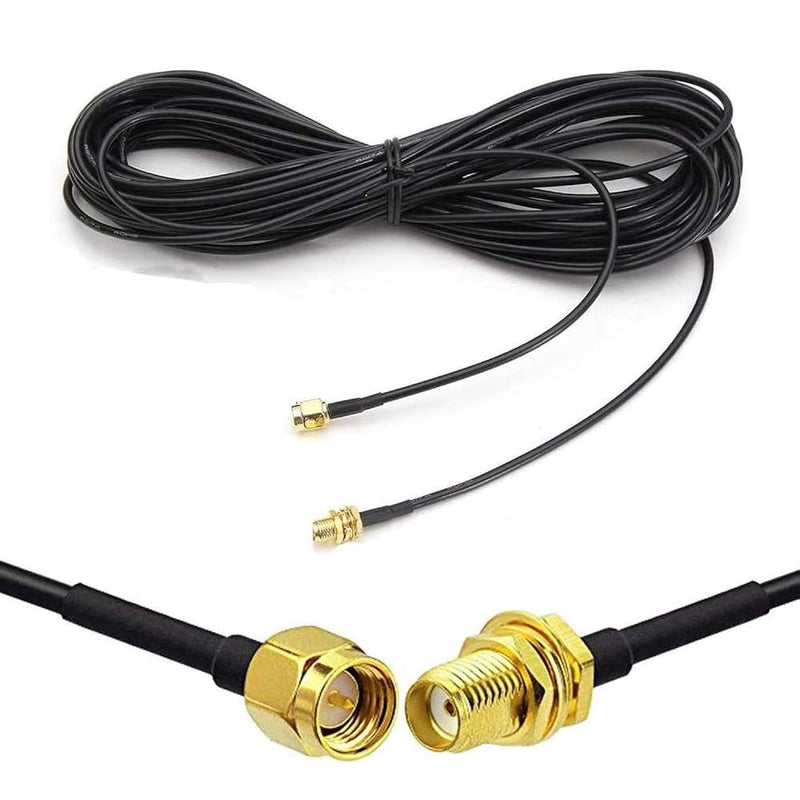 16Ft Sma Extension Cable Sma Male To Sma Female Rf Connector Adapter Wifi Ante