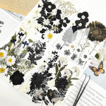 84Pcs Black Dried Pressed Flowers For Resin Molds, Bulk Real Natural Dry Floral For Diy Art Crafts, Epoxy Jewelry, Candle, Soap Making, Nails Decor, Phone Case