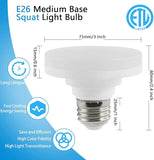 LED Puck Light Bulb E26 Base 1100 Lumens 3000K Dimmable Low Profile Flat Light Bulb ETL Listed