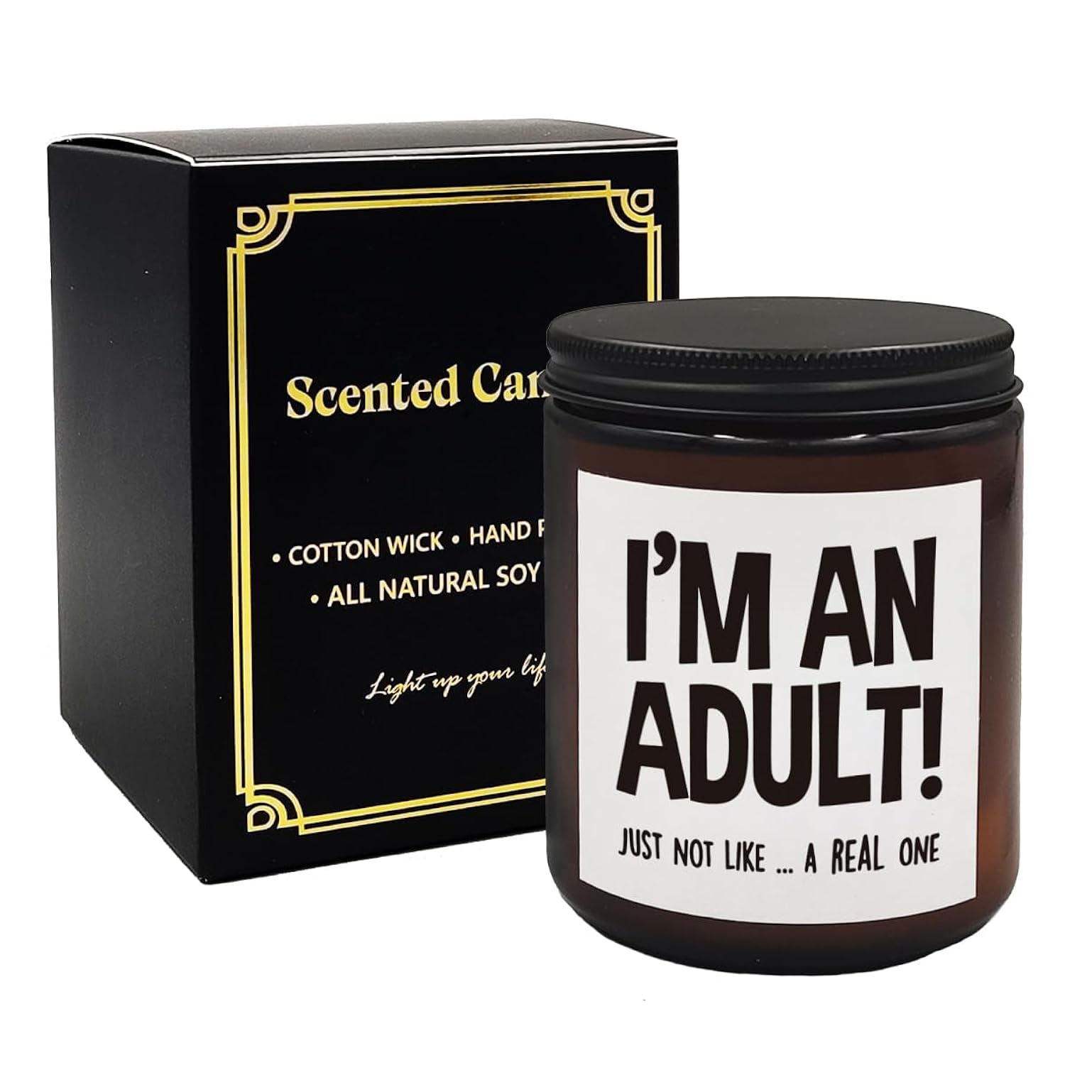 Funny Adulting Gifts For 18 Years Old, Birthday Gifts For Daughter Sister Adult, I'M An Adult Just Not Like A Real One Scented Candles