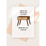 -Someday You'Ll Find This Card In A Drawer Card - Happy Anniversary Card Greeting Card Funny Husband Happy Valentines Day