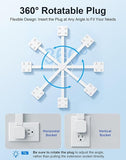 Outlet Extender 4 AC Outlets 4 USB Ports 1800J Surge Protector Power Strip