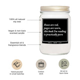 You Nique Designs Smut Candle 8Oz - Adult Readers Gifts - Smutty Book Lovers Surprise Ideas, Funny Smut Reader Presents - Smut Book Merch - Smutty Reading, Smut Gifts