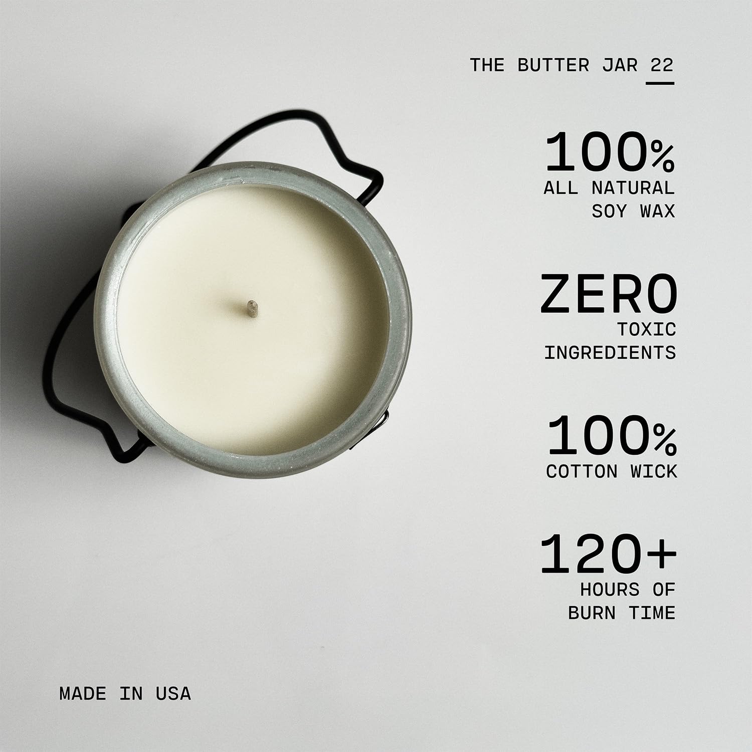 - Tobacco & Honey - Creamery Collection - 22Oz Single Cotton Wick Soy Candles With Beeswax - Long Burn Time, Made In The Usa - Non Toxic, Premium Scented Candles