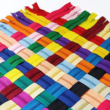 Nylon Zippers For Sewing Crafts | 5 Sizes Bulk Zipper | 100 Pcs/Pack (