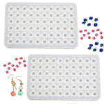 2 Pcs Mold Resin Craft Makes 60 Crystals,Crystal Gem Resin Silicone Mold, Mini 3D Diamond Epoxy Casting Mold For Resin Candles Soap Ice Cube Jewelry