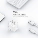 3-Pack 2.1A Dual Port USB Wall Charger for iPhone, Samsung, LG, Moto, Android