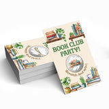 50 Pack Book Club Party Scratch Off Cards, Read Books Theme Scratch Cards For Bookworm Game, Funny Reading Corner Raffle Tickets For Family Activity, Bachelor Party Games