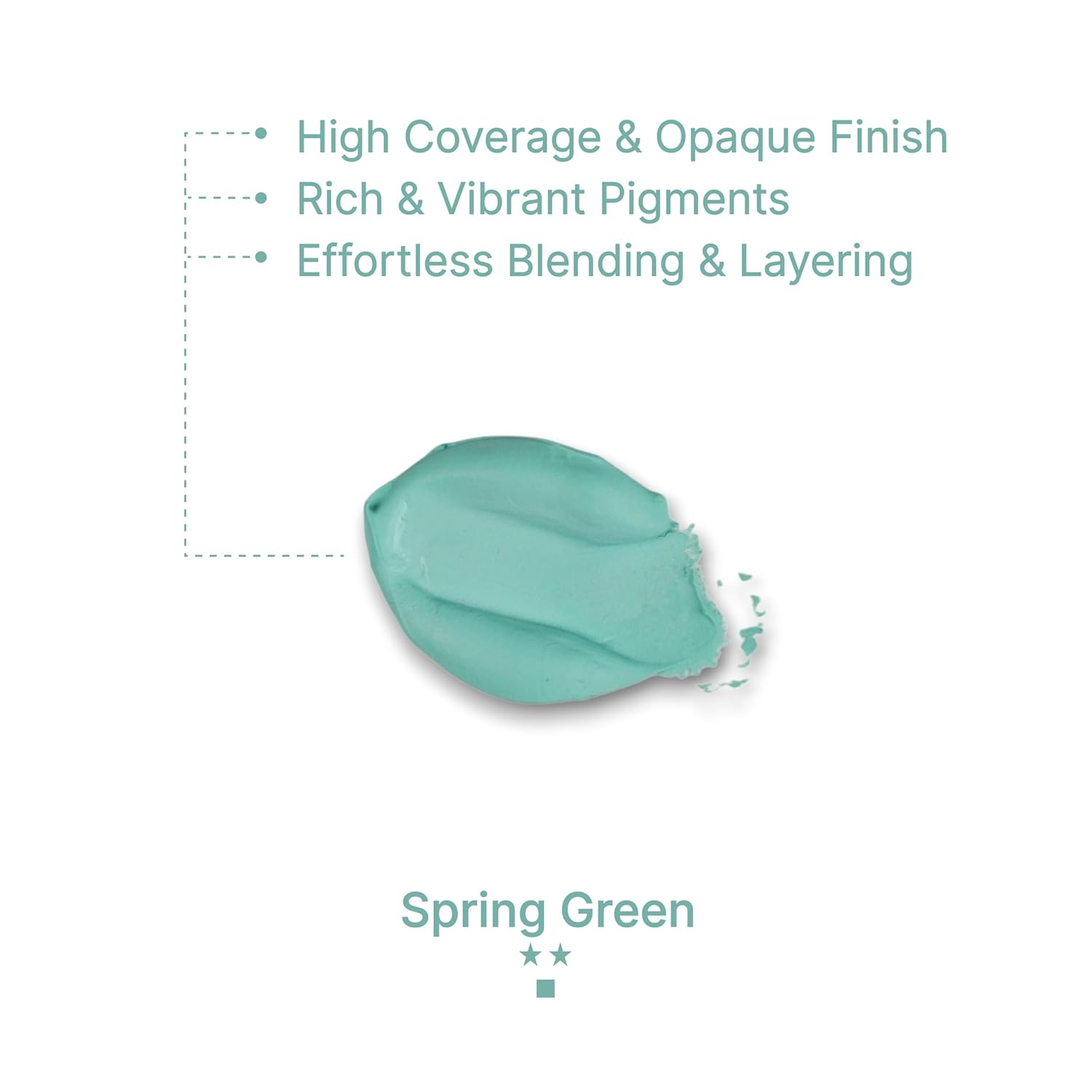Gouache Spring Green Refills (50Ml/1.7Oz)|Intense Pigments, Easy Color Refill (2 Pcs.)