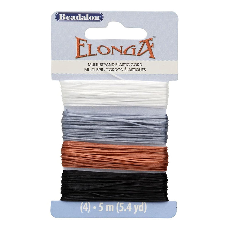 Elonga Stretch Material, Black, Brown, Grey, Clear