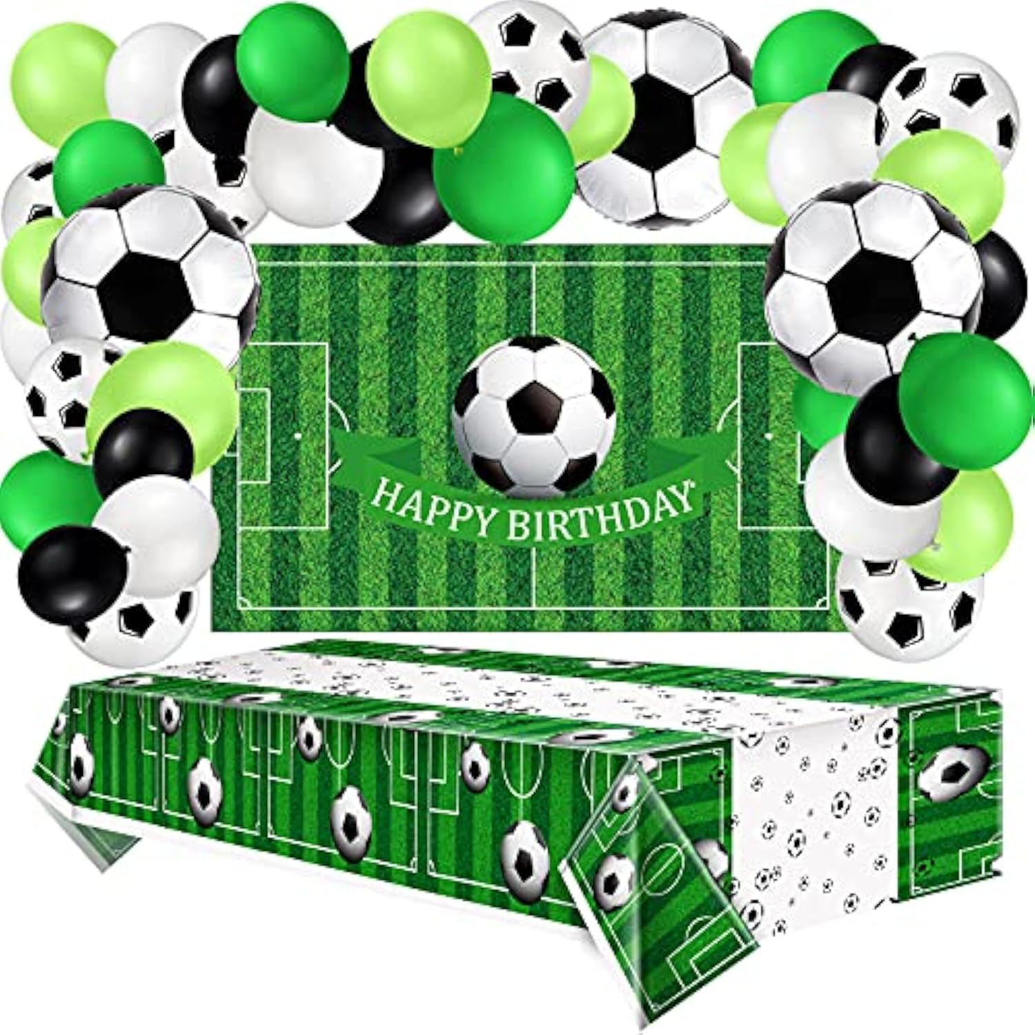 86 Pieces Soccer Birthday Party Decorations Supplies Include Soccer Bi