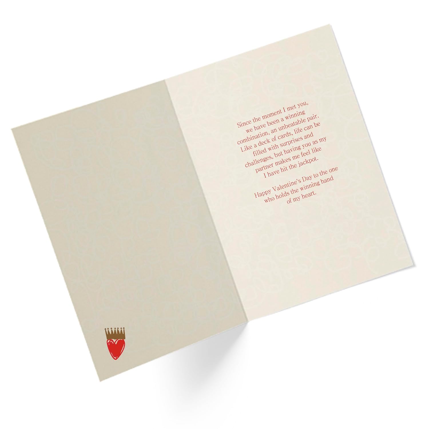Romantic Valentine’S Day Card | King & Queen Of Hearts “Be My Valentine” Card For Husband, Wife, Boyfriend Or Girlfriend | Single Card + Envelope 5”X7.5” | Made In Usa | Women Owned Small Business | Vdaypar2