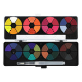 Professional Watercolor Paint Set - 48 Dye-Based Watercolor Paints For Adults - Compact, Vibrant, Travel-Friendly Set With Water Brush Pen And Mixing Lid