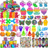 124 Pcs Party Favors For Kids, Goodie Bags Stuffers, Prize Box Toys For Classroom, Treasure Chest Toys, Fidget Toys Bulk, Pinata Fillers, Carnival Prizes