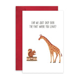 Sweet Goodbye Card, Thoughtful Friends Farewell Card, Moving Away Card, Skip Over The Part Where You Leave