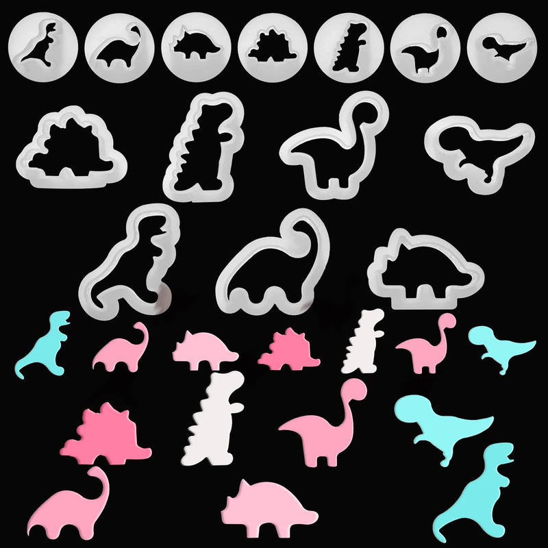 14 Pcs Dinosaur Clay Cutters Mini Dinosaur Shaped Earring Making Tool