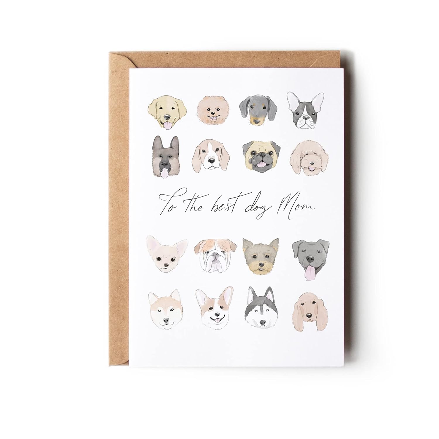 Dog Mom Card, Dog Mother'S Day Card, From Dog To Mom (Premium Quality, Handmade)
