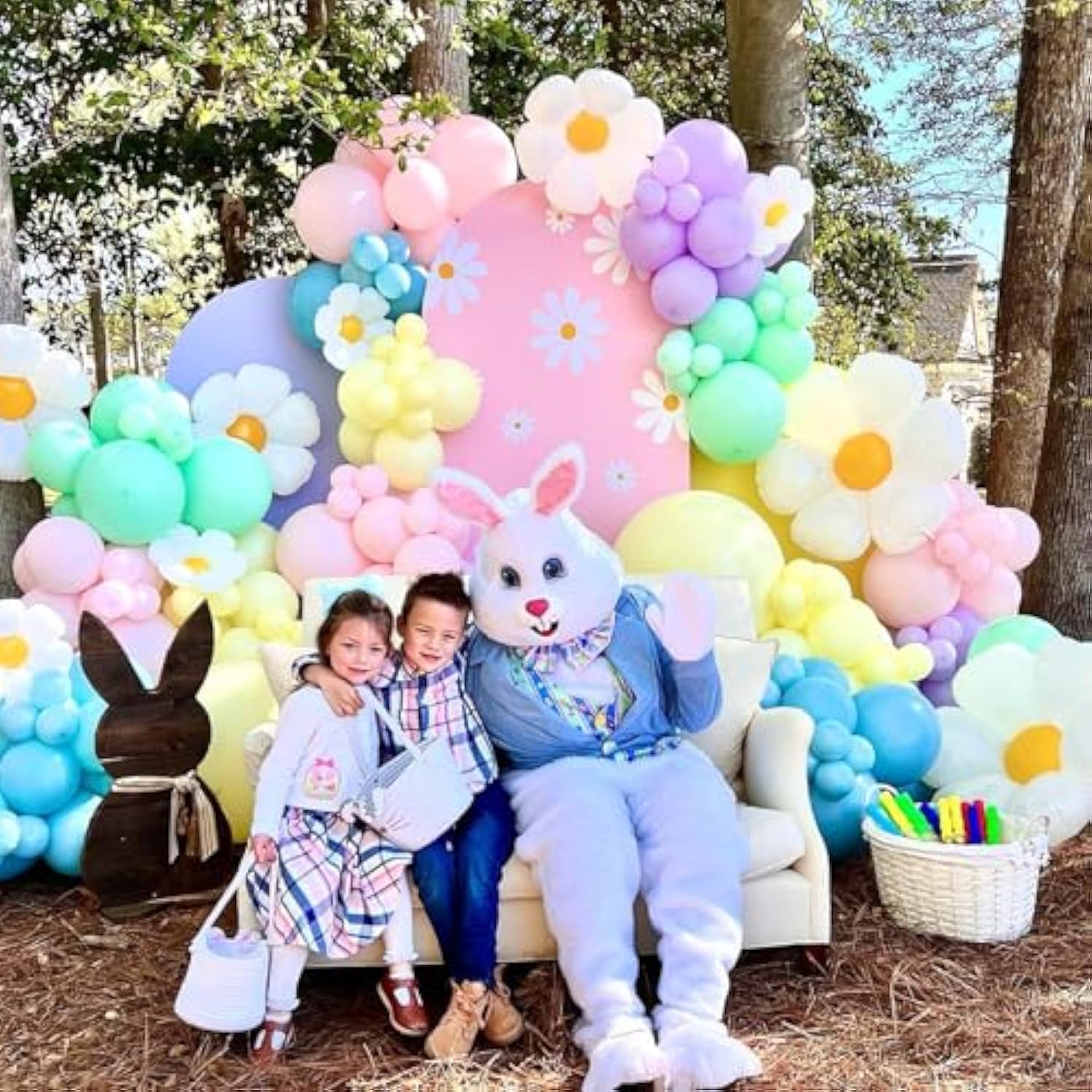 Pastel Balloon Garland Arch Kit With 122Pcs Easter Balloons In 5/10/12/18 Different Sizes, Macaron Perfect For Birthday Party, Graduation,Rainbow Decoration And Easter Balloons (Pastel Balloons)