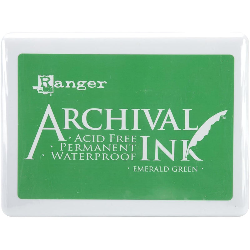 489033 Archival Ink Jumbo Ink Pad #3, Emerald Green