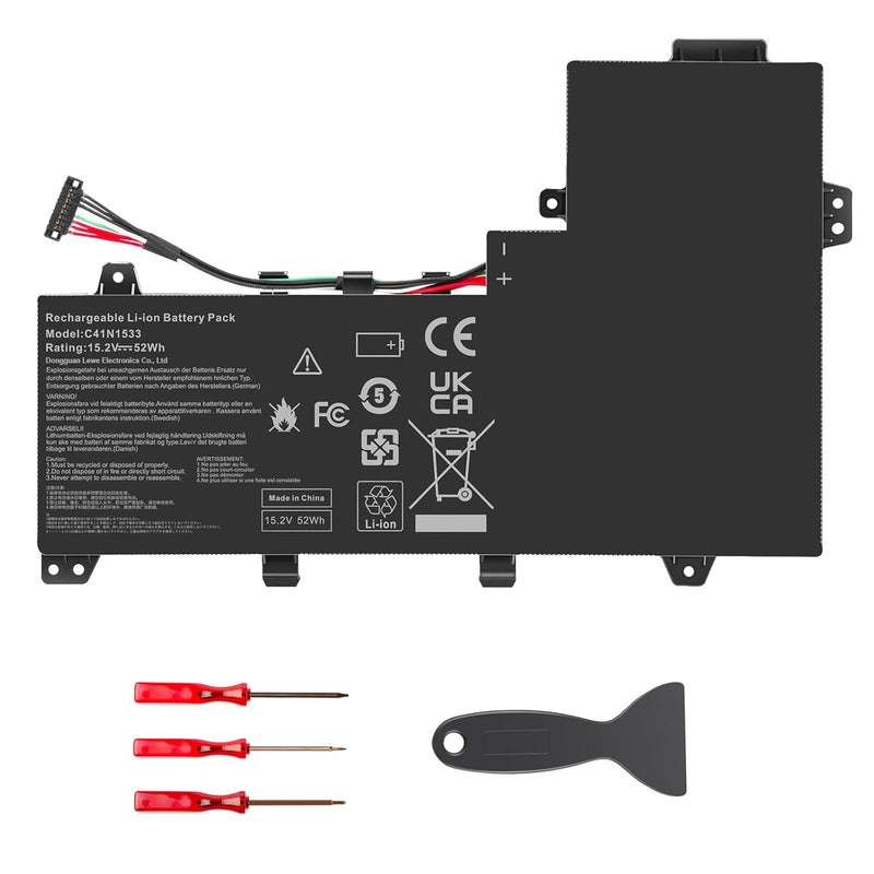 3450Mah 15.2V 52Wh C41N1533 Laptop Battery Compatible With Asus Q524U Q524Uq Q