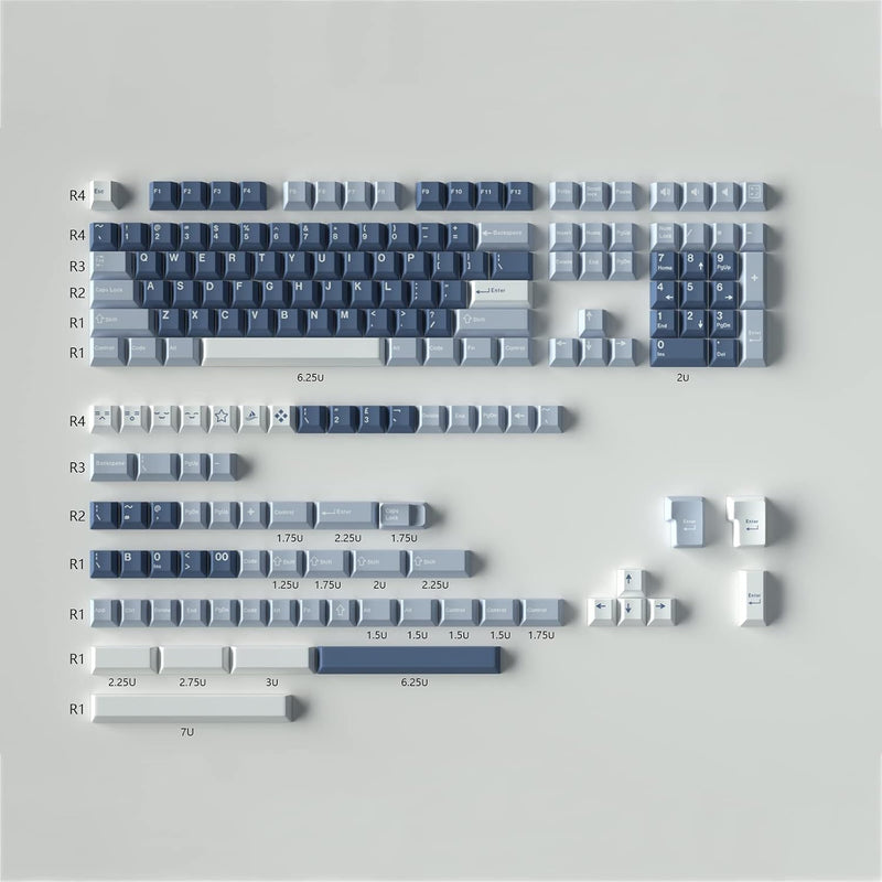 172 Keys Fishing Keycaps Cherry Profile Double Shot Keycap Fit For 61/64/87/10