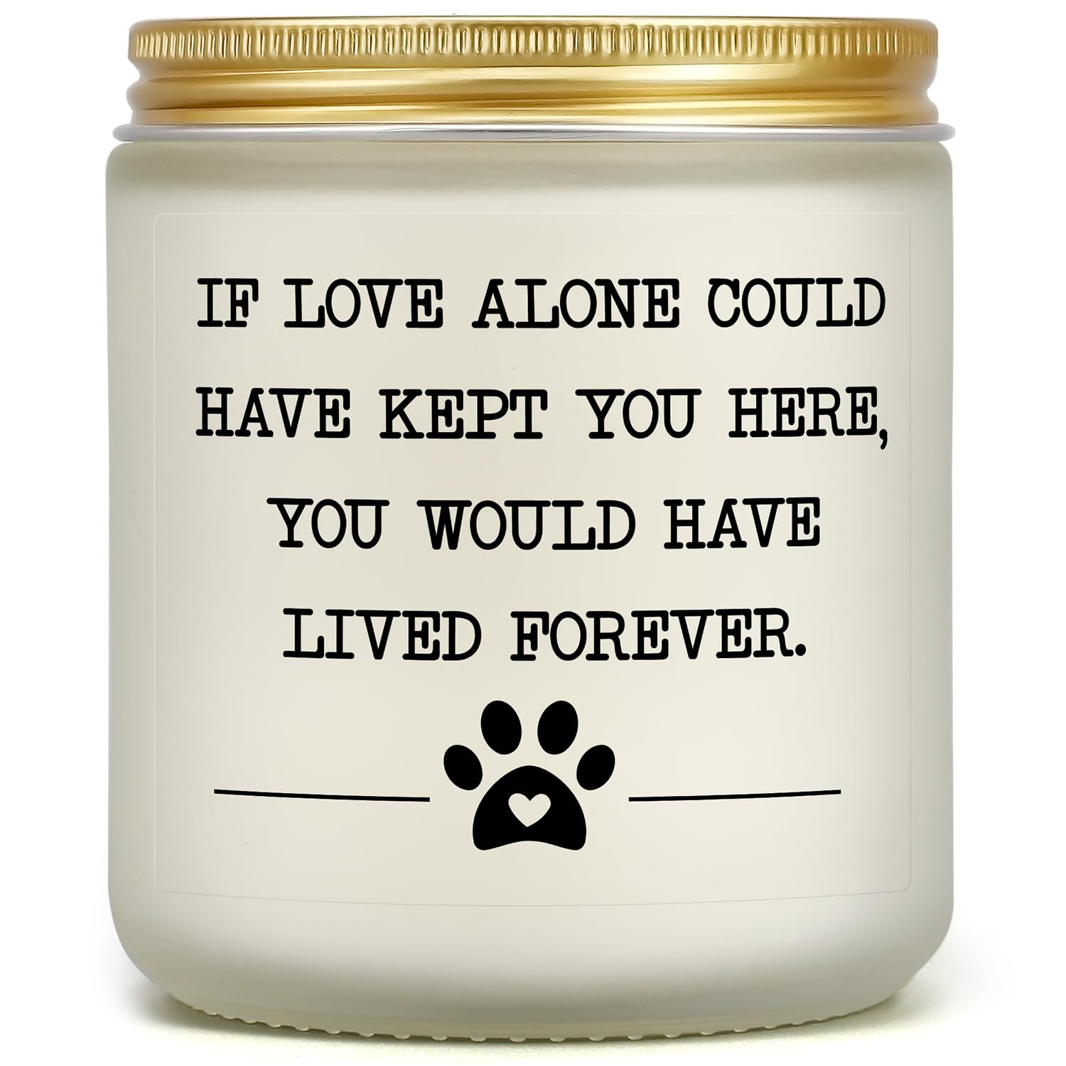 Pet Memorial Gifts For Loss Of Dog Cat, Sympathy Gift For Pets Loss, Dog Bereavement Cat Memorial Candle, Remembrance Present In Memory Of Cat, Passing Away Condolence Presents For Friends Pet Owner