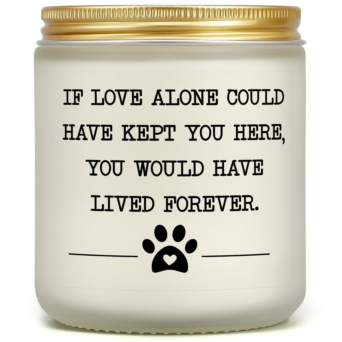 Pet Memorial Gifts For Loss Of Dog Cat, Sympathy Gift For Pets Loss, Dog Bereavement Cat Memorial Candle, Remembrance Present In Memory Of Cat, Passing Away Condolence Presents For Friends Pet Owner
