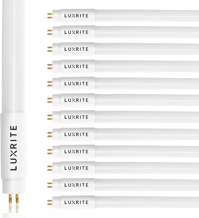 12 Pack 4FT T5 LED Tube Lights Type A B 24W 3000K Soft White F54T5 Fluorescent Replacement