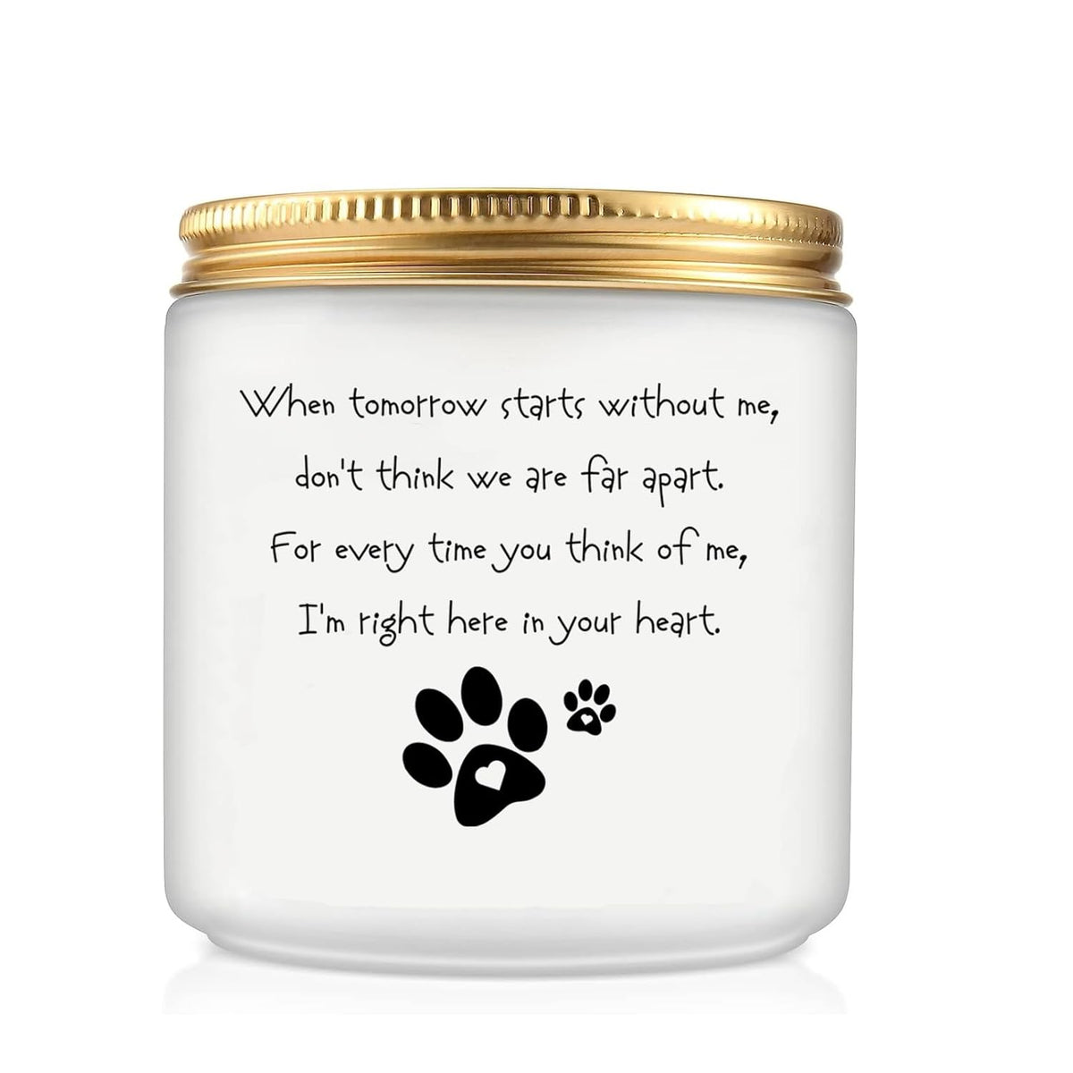 Sympathy Candle Gift For Loss Of Dog, Pet Memorial Gifts For Dogs, Cats