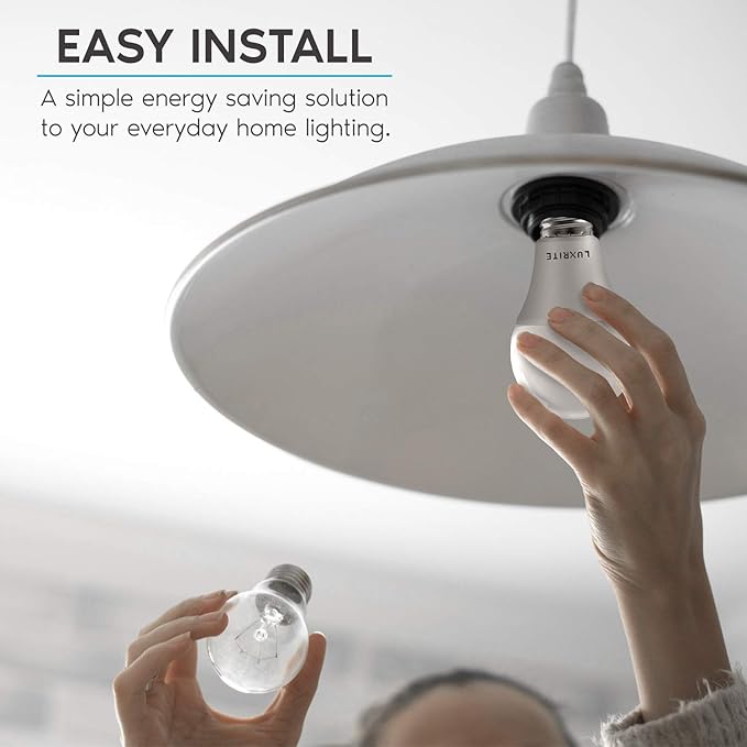 A19 LED Light Bulbs 24 Pack 100W Equivalent Dimmable 5000K Bright White 1600 Lumens E26 Energy Star