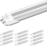 12 Pack 4FT T8 LED Bulbs Type B 24W 3000LM 6000K Daylight Ballast Bypass Replacement
