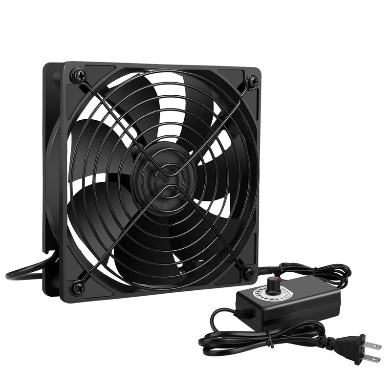 120Mm Ac Powered Fan Variable Speed Controller, Strong Airflow Ac 110V To 220V