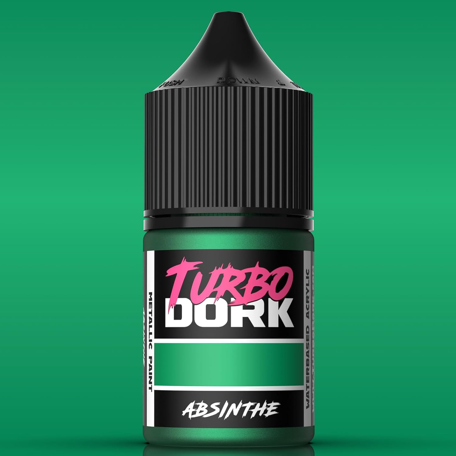 Absinthe Metallic Acrylic Paint 22Ml Bottle - Water-Based Non-Toxic Metallic Finish Paint