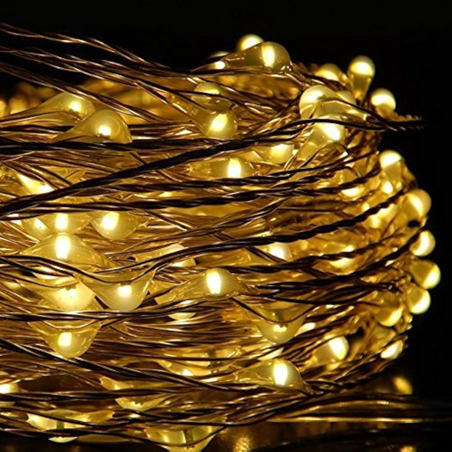 40 Ft 240 Led'S Silver Wire Lights,Remote Battery Operated Led String Lights 8 Lighting Mode Waterproof With 13 Key Remo