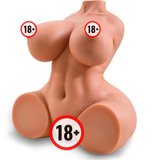 8LB Male Masturbator Torso with Soft Boobs 3D Vagina Anal Channels Realistic Toy