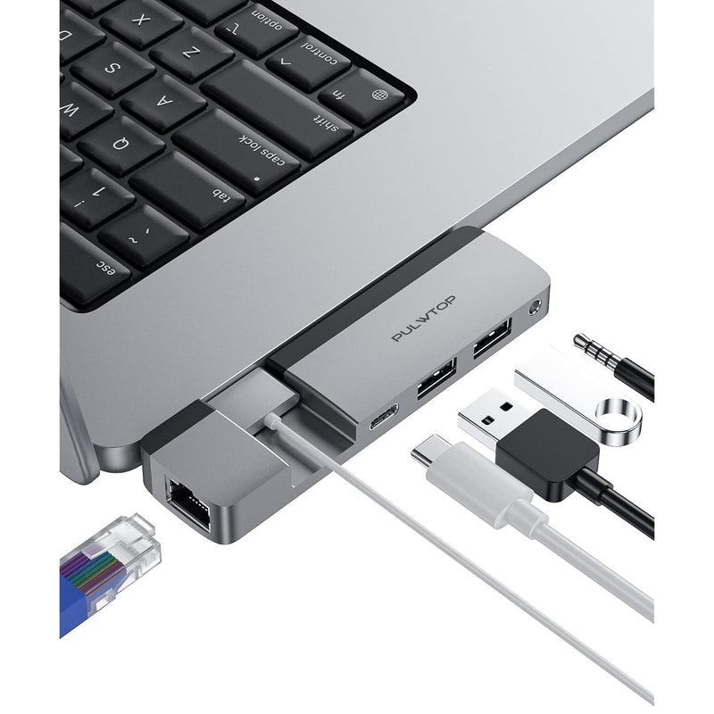Usb C Hub For Macbook, Usb C Hub Multiport Adapter With Multifunctional Usb C