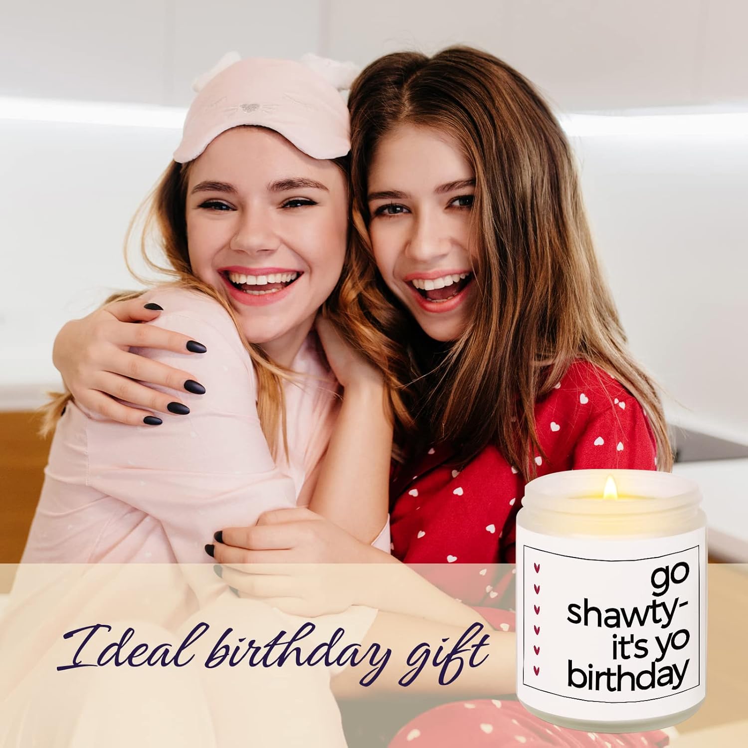 Happy Birthday Candle, Jar Candle, Lavender Scent, Female Birthday Gift