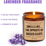 Smells Like The Opposite Of Soccer Cleats Candle - Soccer Player Gift - Player Gift - Dad Gift - Soccer Fan Gifts - Soccer Lover Gift - Soccer Mom Gift - Birthday Gift - Father'S Day Gift