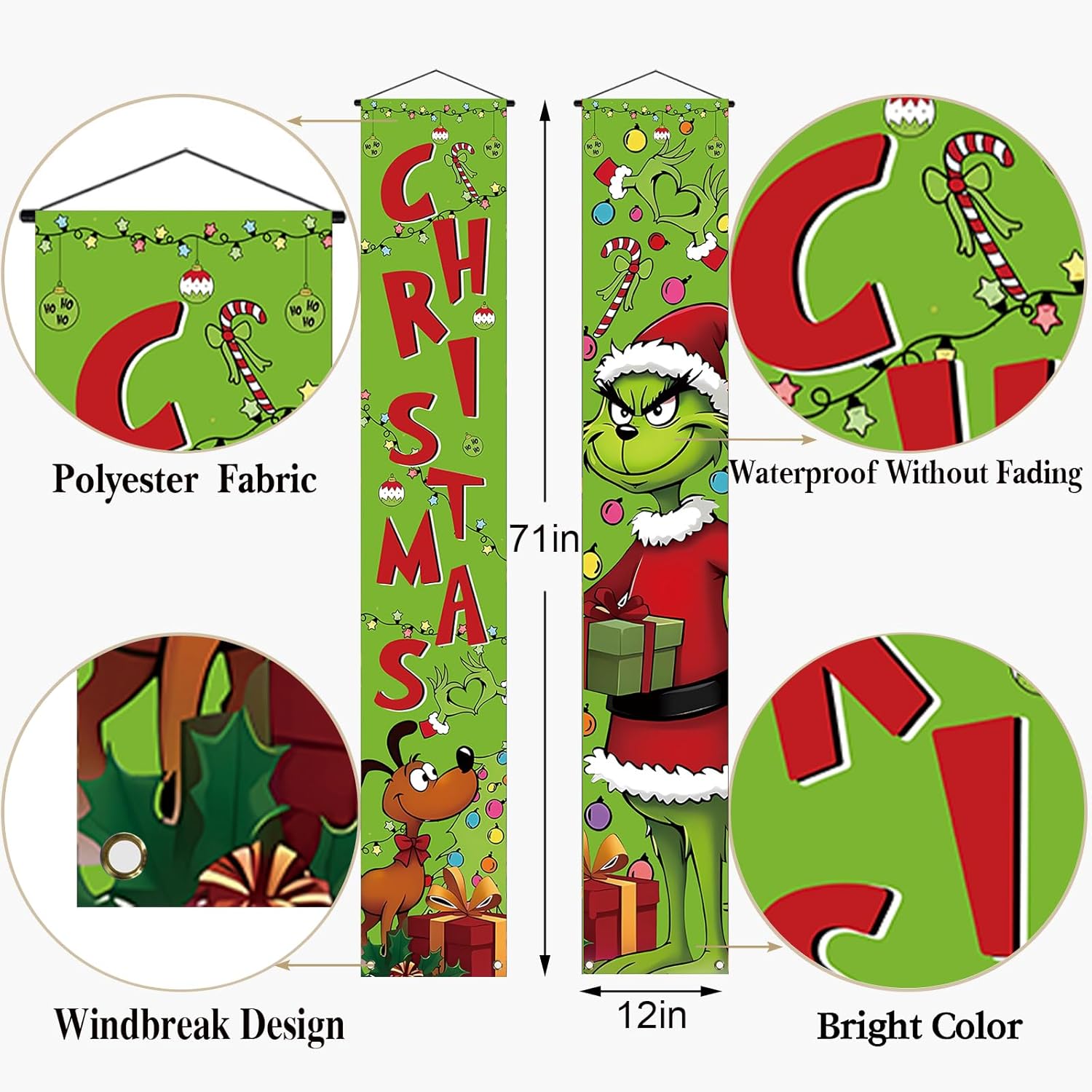 Christmas Decorations Outdoor Merry Christmas Banner Christmas Xmas Winter Holiday Decorations And Supplies For Home