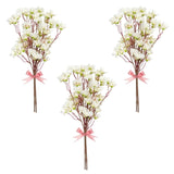 6Pcs Artificial Silk Cherry Blossom Flower Artificial Cherry Blossom Branches For Diy Wedding Bouquets Home Japanese Decor?White?